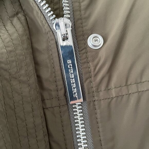 BURBERRY Portobello Women's Parka Hooded Jacket - 10 US Dark Olive - Picture 4 of 16